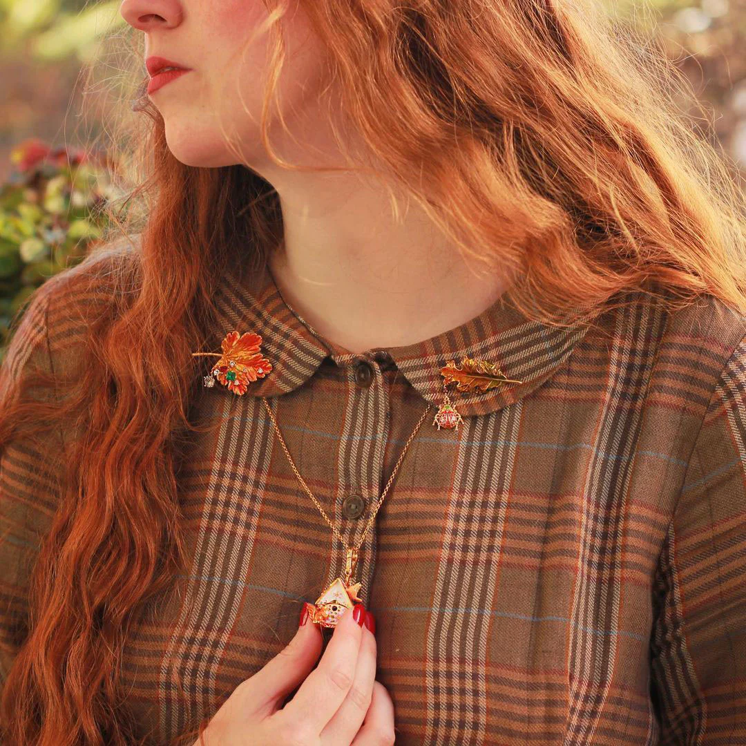 Ladybug Leaf Brooch - Image 15