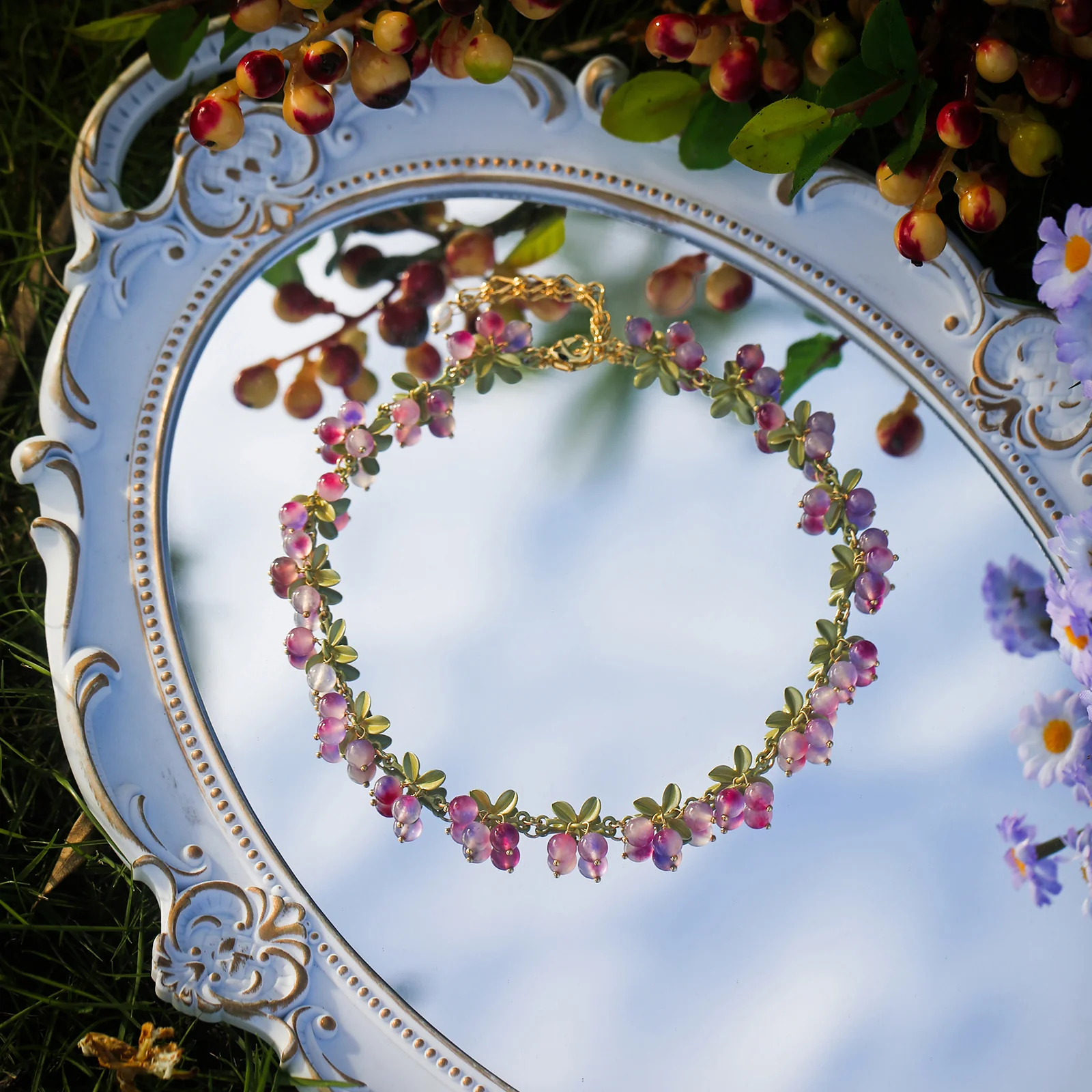 Purple Berry Necklace - Image 9